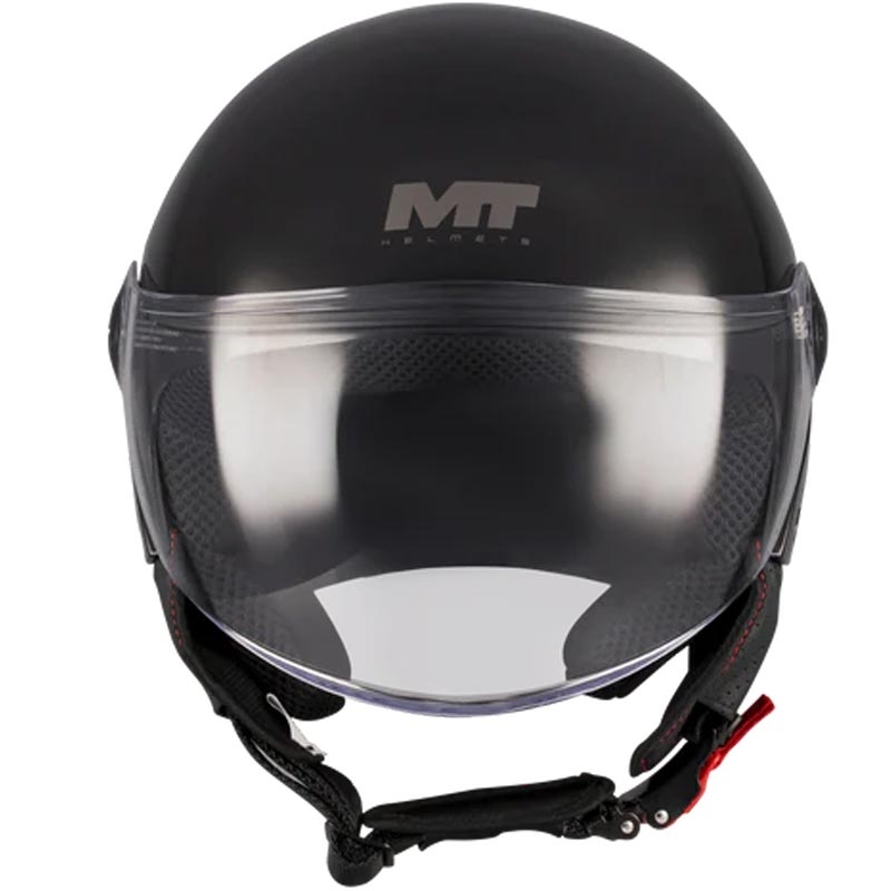 Atvērtā motocikla ķivere MT Street S Pure A1 melna