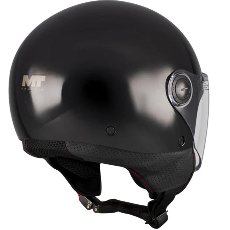 Atvērtā motocikla ķivere MT Street S Pure A1 melna