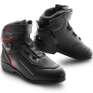 Shima Enzo Air motociklu zābaki melni sarkani