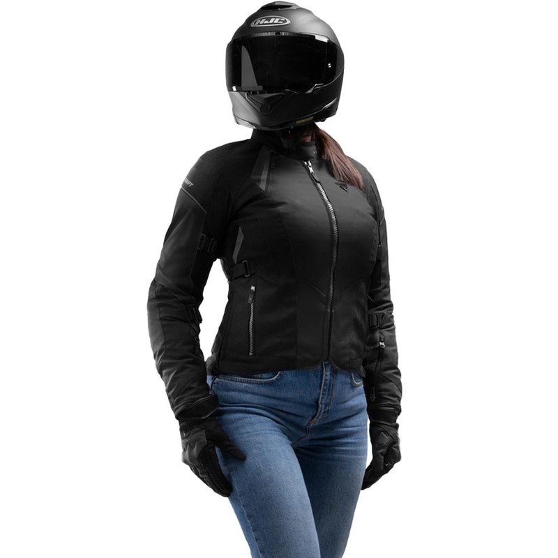 Sieviešu motocikla jaka Rebelhorn Swift melna