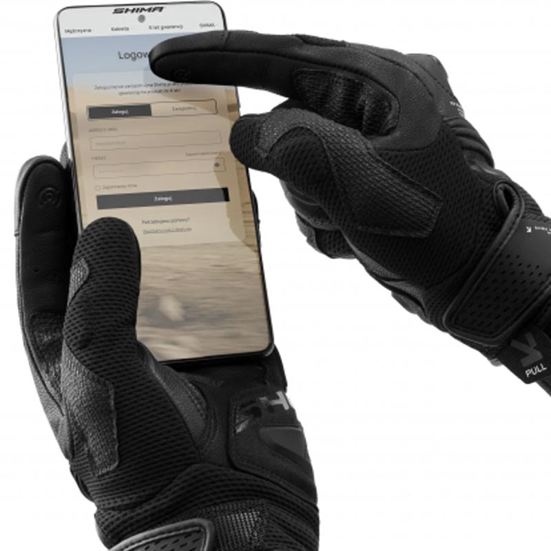 Shima Spark 3.0 motocikla cimdi, melni