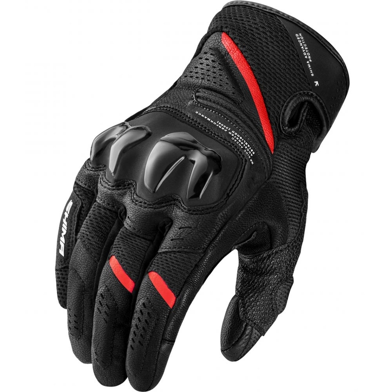 Shima Spark 3.0 motocikla cimdi melni-sarkani