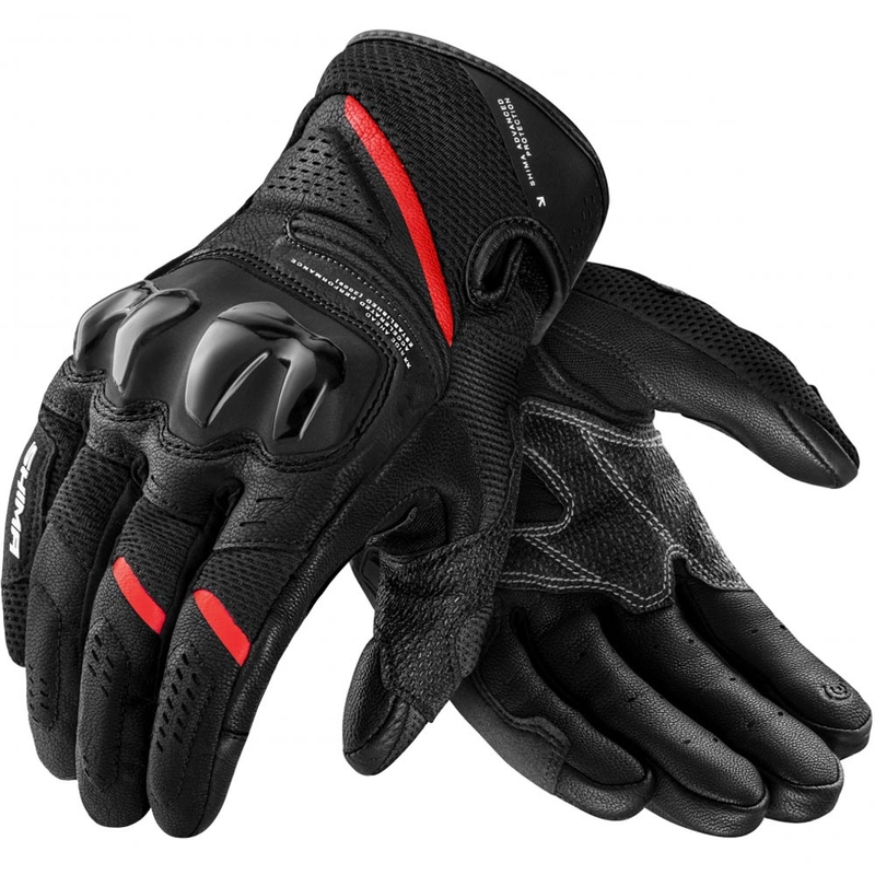 Shima Spark 3.0 motocikla cimdi melni-sarkani