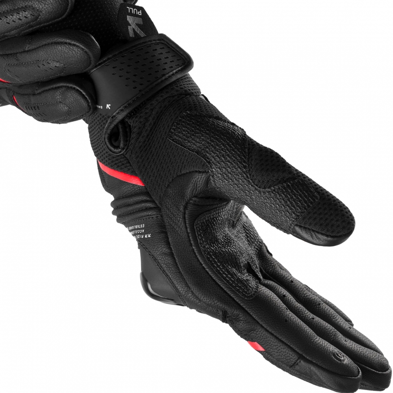 Shima Spark 3.0 motocikla cimdi melni-sarkani