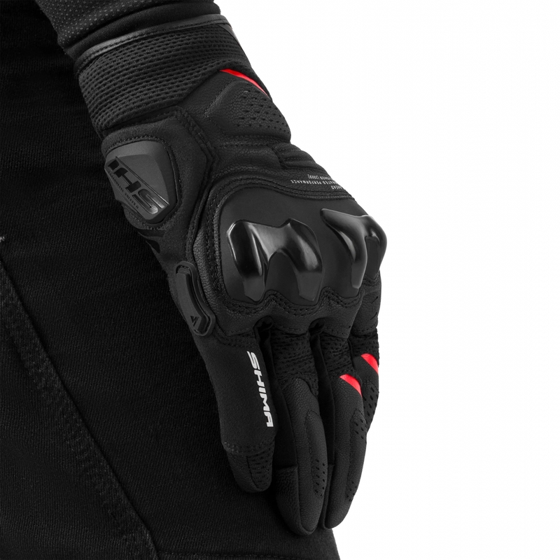 Shima Spark 3.0 motocikla cimdi melni-sarkani