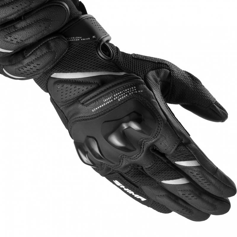 Shima Spark 3.0 motocikla cimdi melni-balti
