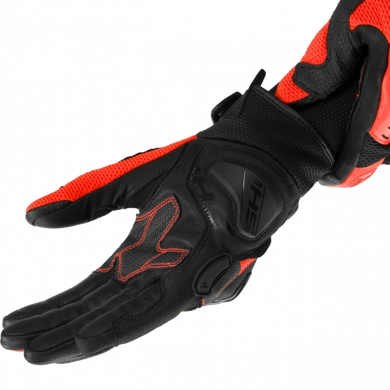 Shima Spark 3.0 motocikla cimdi, fluorescējoši sarkani
