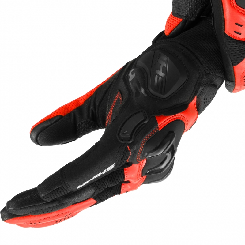 Shima Spark 3.0 motocikla cimdi, fluorescējoši sarkani