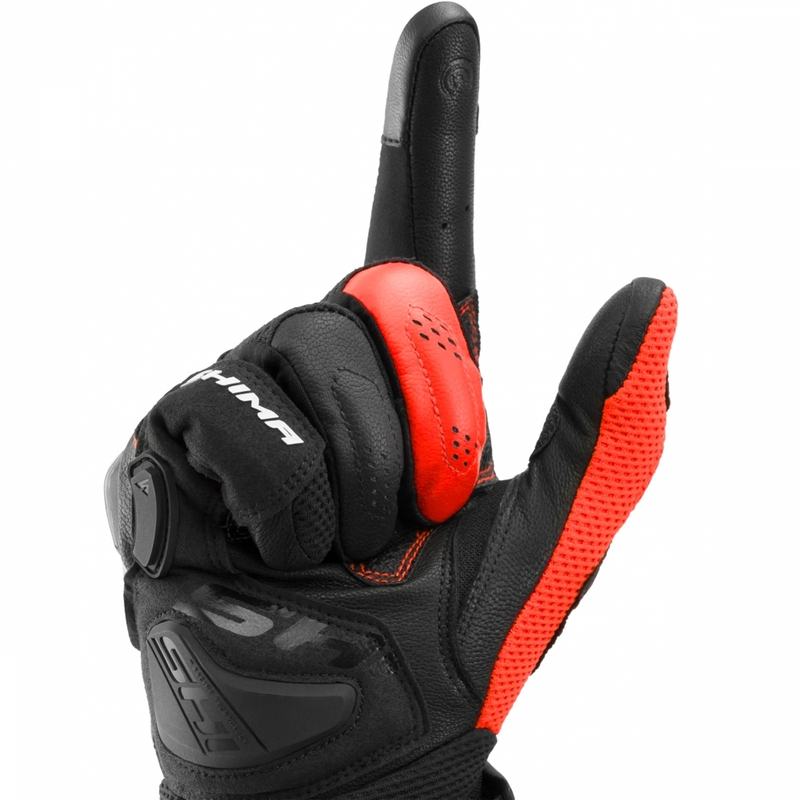 Shima Spark 3.0 motocikla cimdi, fluorescējoši sarkani