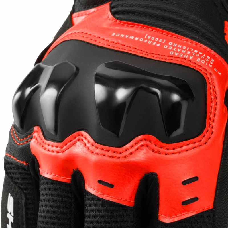 Shima Spark 3.0 motocikla cimdi, fluorescējoši sarkani