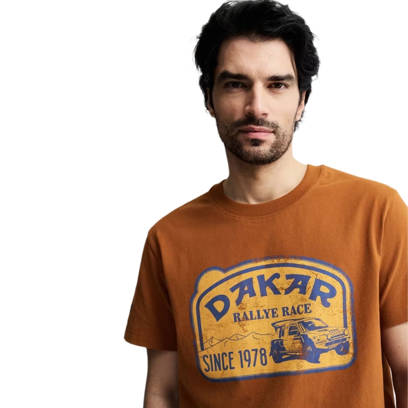 Dakaras kravas automašīnas T-krekls, brūns