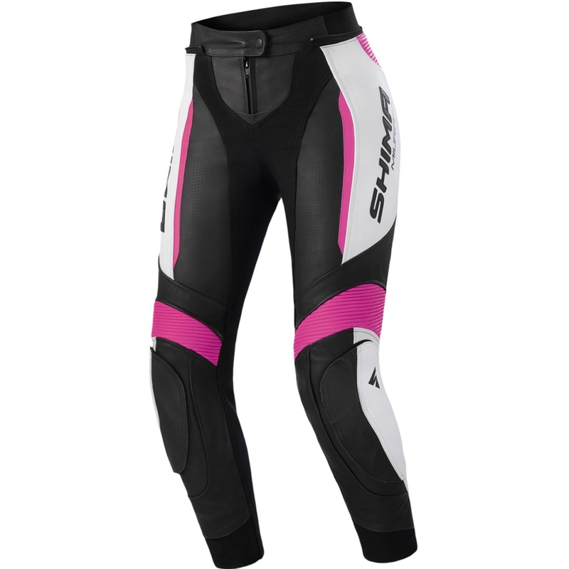 Sieviešu motocikla bikses Shima Miura 2.0 melnas-fluorescēti rozā