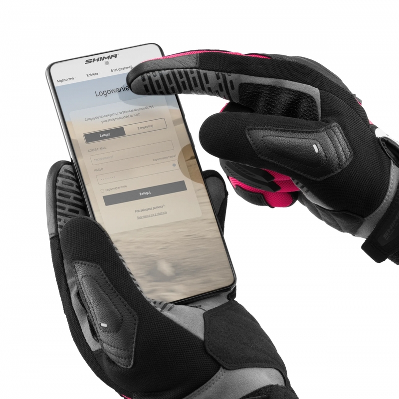 Sieviešu motocikla cimdi Shima Blaze 3.0 rozā