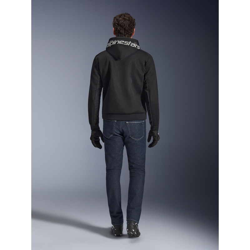 Alpinestars Chrome Superairflow motocikla sporta krekls melns-tumši pelēks-balts