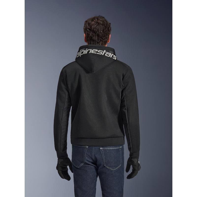 Alpinestars Chrome Superairflow motocikla sporta krekls melns-tumši pelēks-balts