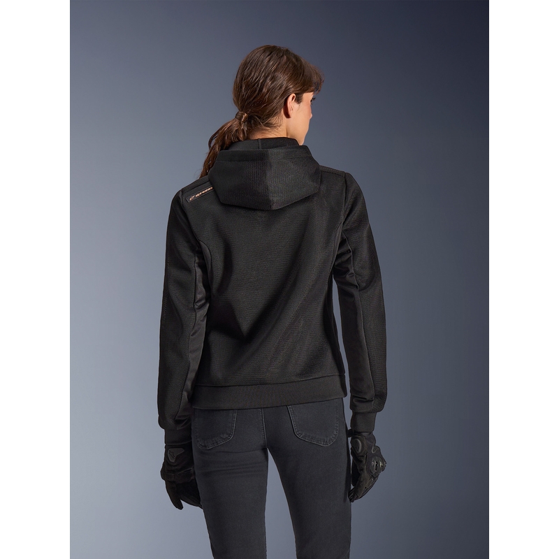 Alpinestars Stella Chrome Superairflow sieviešu motocikla jaka melna-vara krāsā