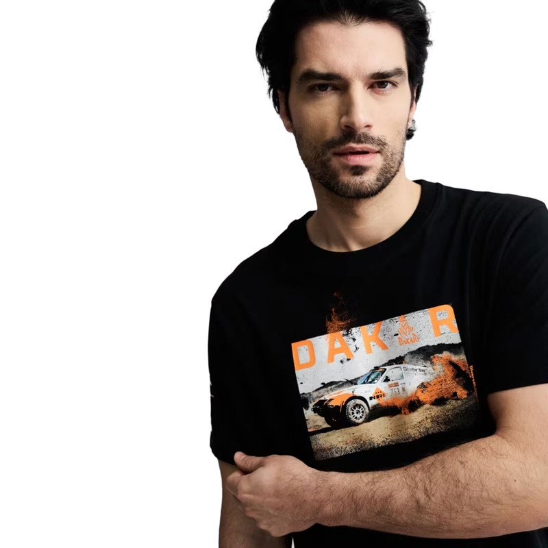 Dakar Ride A T-krekls, melns