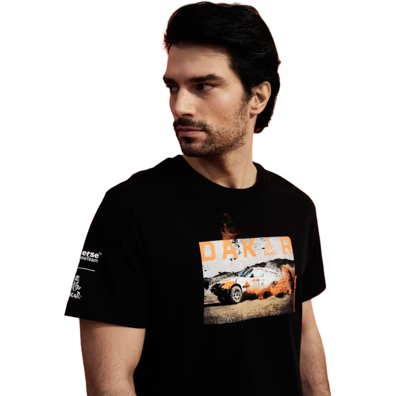 Dakar Ride A T-krekls, melns