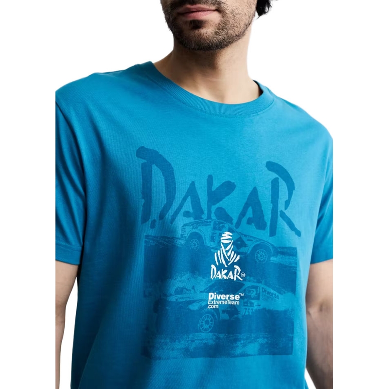 Dakaras sacīkšu T-krekls, zils
