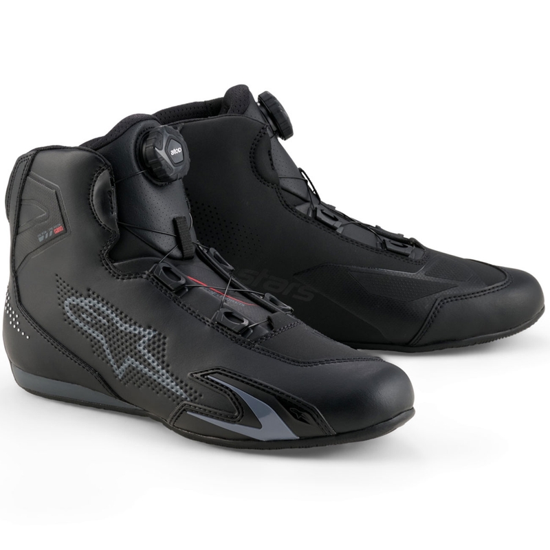 Alpinestars Celer motociklu zābaki melni-tumši pelēki