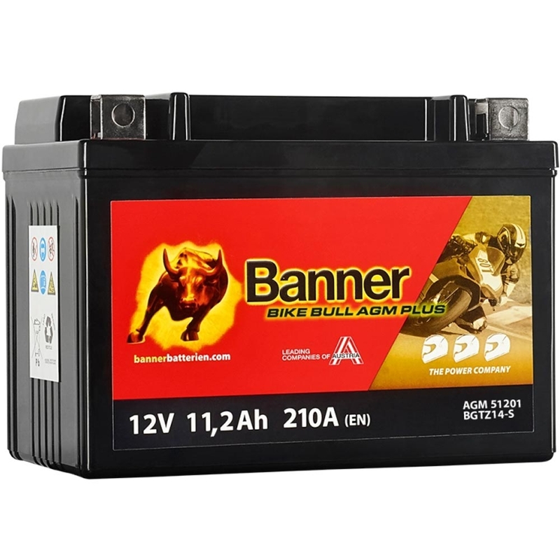 AGM akumulators Banner BIKE BULL AGM PLUS 51201 BGTZ14-S