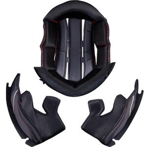MT Atom 2 SV motocikla ķiveres salona nomaiņas nodalījums, melns