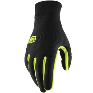 Motokrosa cimdi 100% - USA BRISKER EXTREME fluorescējoši dzelteni-melni