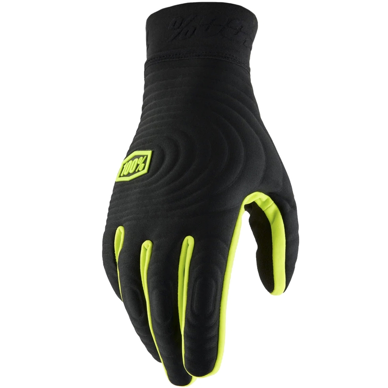 Motokrosa cimdi 100% - USA BRISKER EXTREME fluorescējoši dzelteni-melni