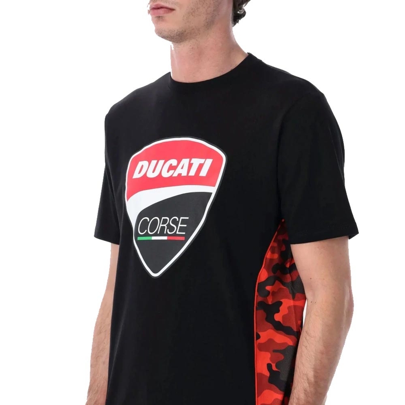 Ducati Corse CAMU DETAILS T-krekls melns