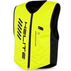 Helite Double Turtle Hivis drošības veste ar gaisa spilvenu, zaļa-dzeltena