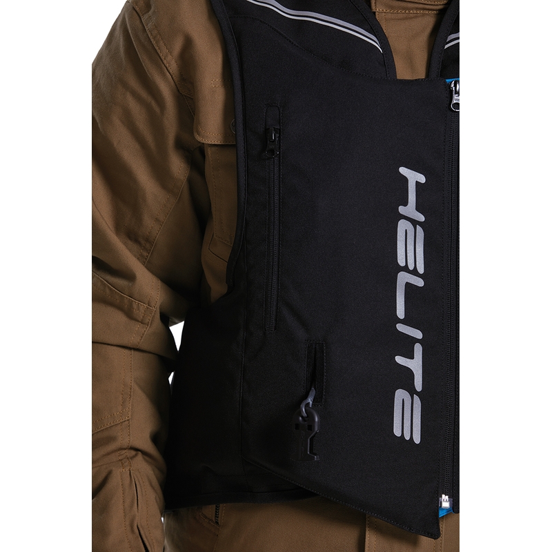 Helite Double Turtle Hivis drošības veste ar gaisa spilvenu, zaļa-dzeltena