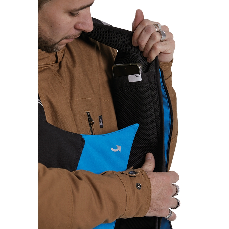 Helite Double Turtle Hivis drošības veste ar gaisa spilvenu, zaļa-dzeltena