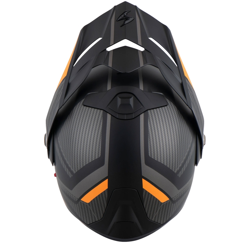 Flip-up motociklu ķivere Scorpion ADX-2 LEWIS matēta melna-oranža