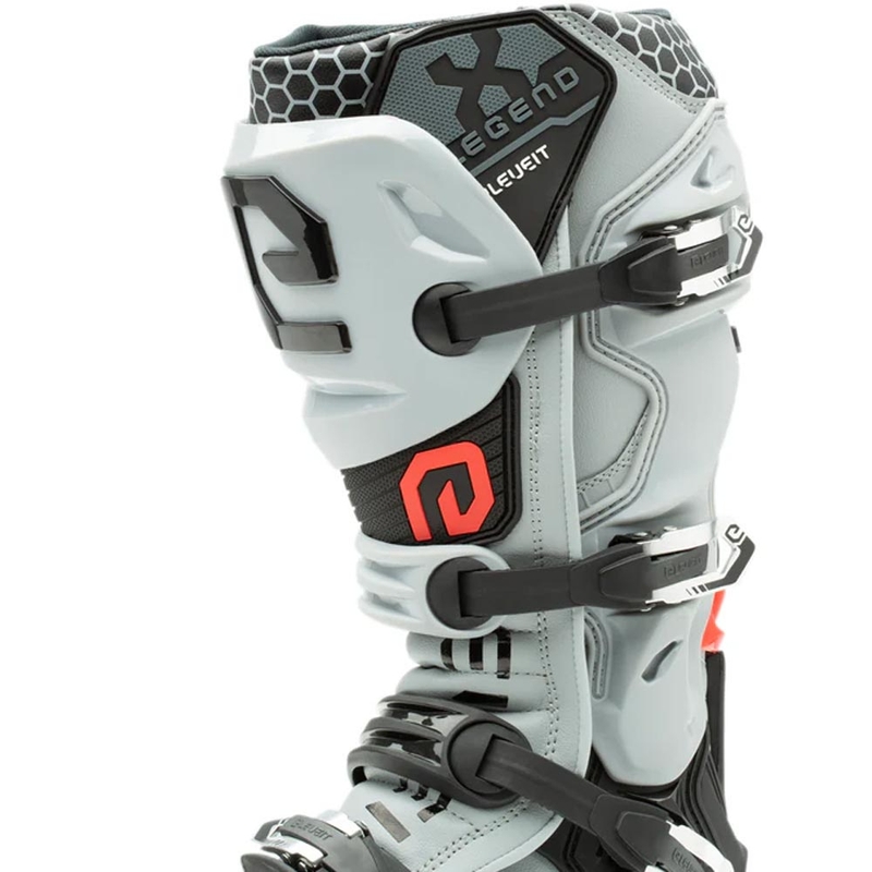 Eleveit X-Legend EVO motokrosa zābaki melni pelēki
