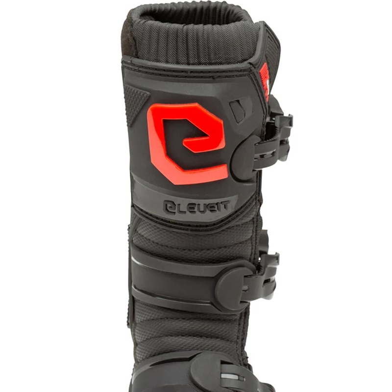 Eleveit X-Peak bērnu motokrosa zābaki melni-sarkani
