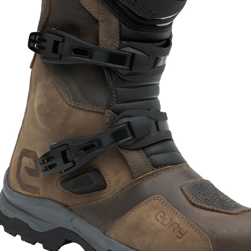 Eleveit X Land ADV E-Dry motocikla zābaki brūni