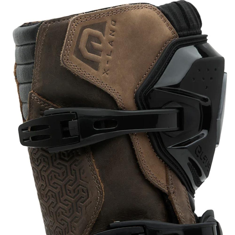 Eleveit X Land ADV E-Dry motocikla zābaki brūni