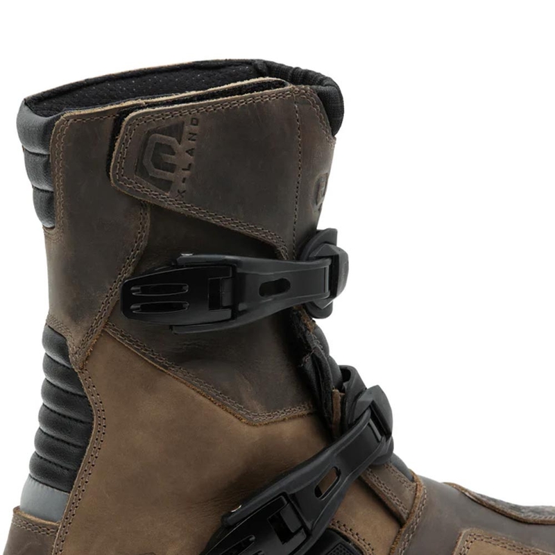 Eleveit X Land ADV Low E-Dry motocikla zābaki brūni