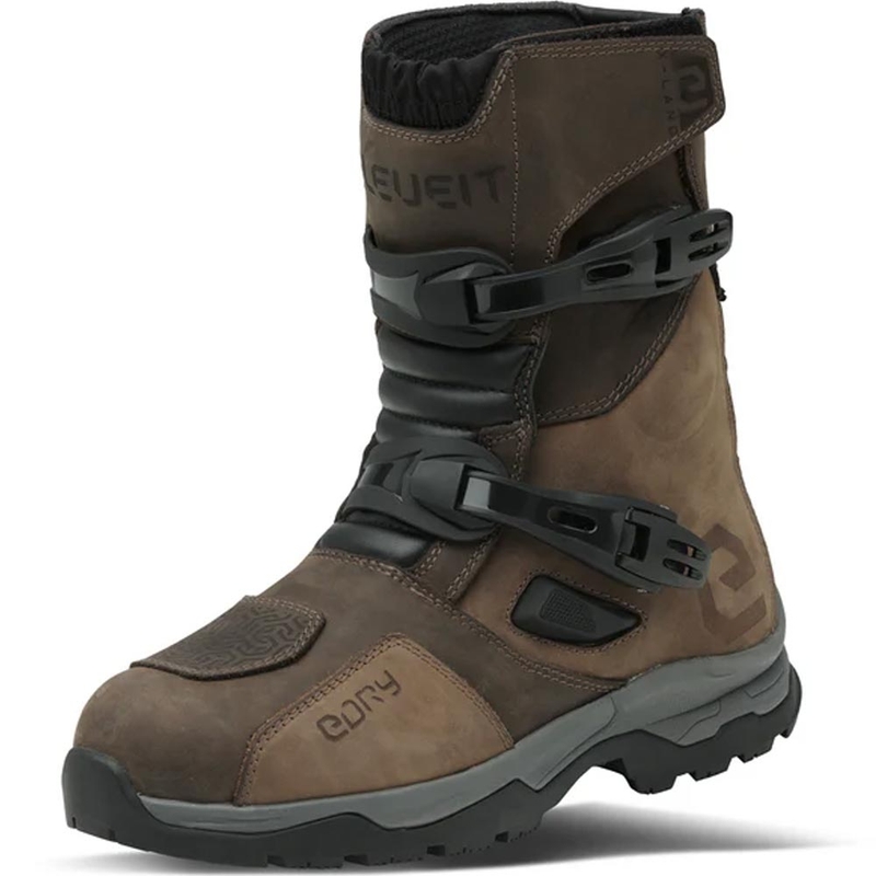 Eleveit X Land ADV Low E-Dry motocikla zābaki brūni