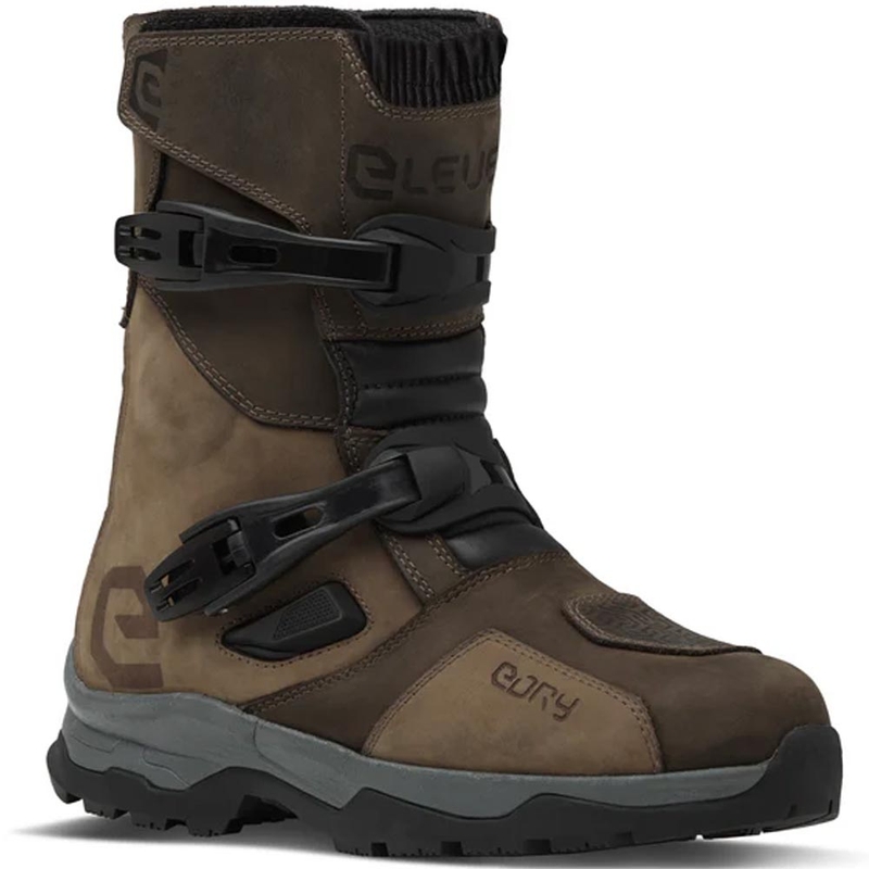 Eleveit X Land ADV Low E-Dry motocikla zābaki brūni