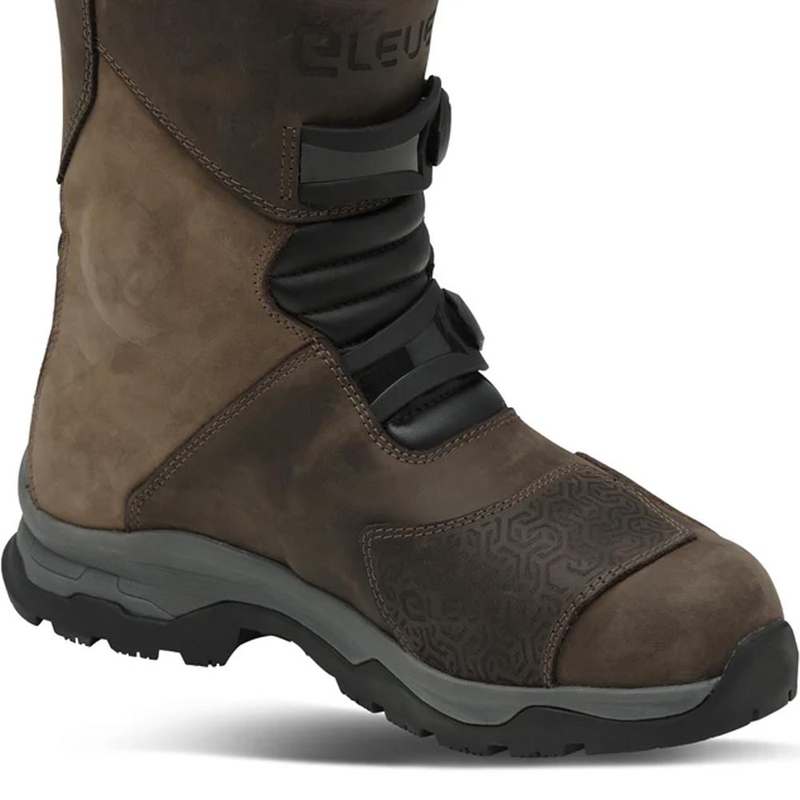 Eleveit X Land ADV Low E-Dry motocikla zābaki brūni