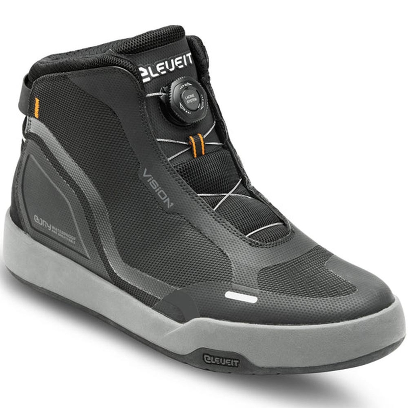 Eleveit Vision E-Dry motocikla zābaki, melni