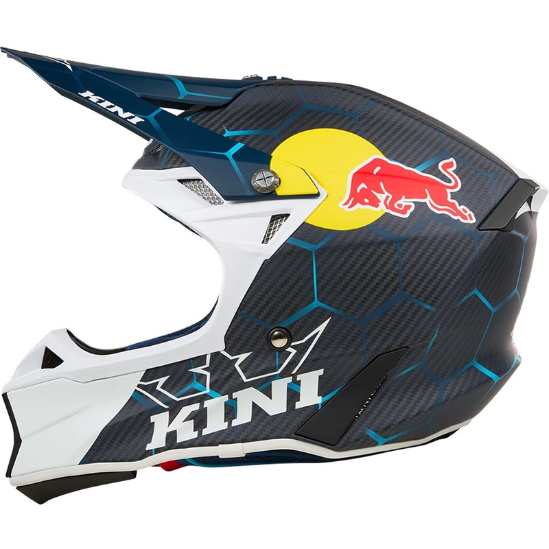Motokrosa ķivere KINI Red Bull MXC2 2.0 zila-balta