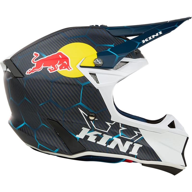 Motokrosa ķivere KINI Red Bull MXC2 2.0 zila-balta