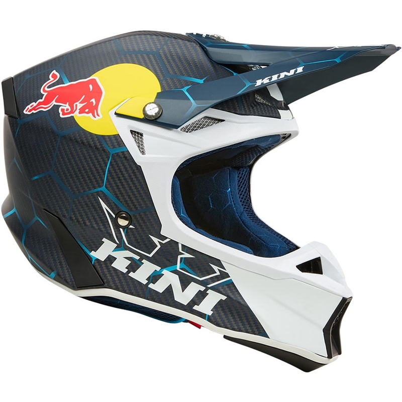 Motokrosa ķivere KINI Red Bull MXC2 2.0 zila-balta