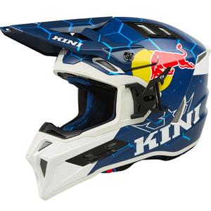 Motokrosa ķivere KINI Red Bull EXC zili balta
