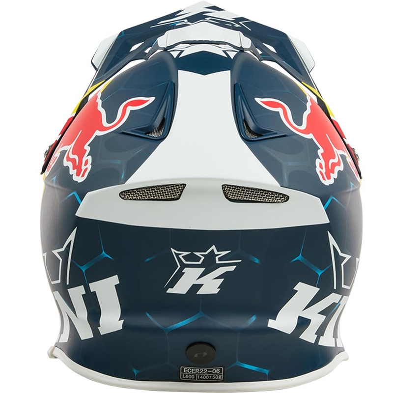 Motokrosa ķivere KINI Red Bull MXC1 1.0 zila-balta