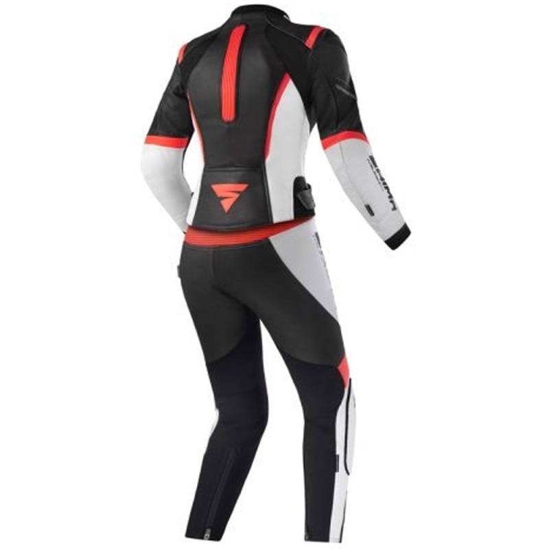 Sieviešu kombinezons Shima Miura 2.0 Black-White-Fluo Red motociklam