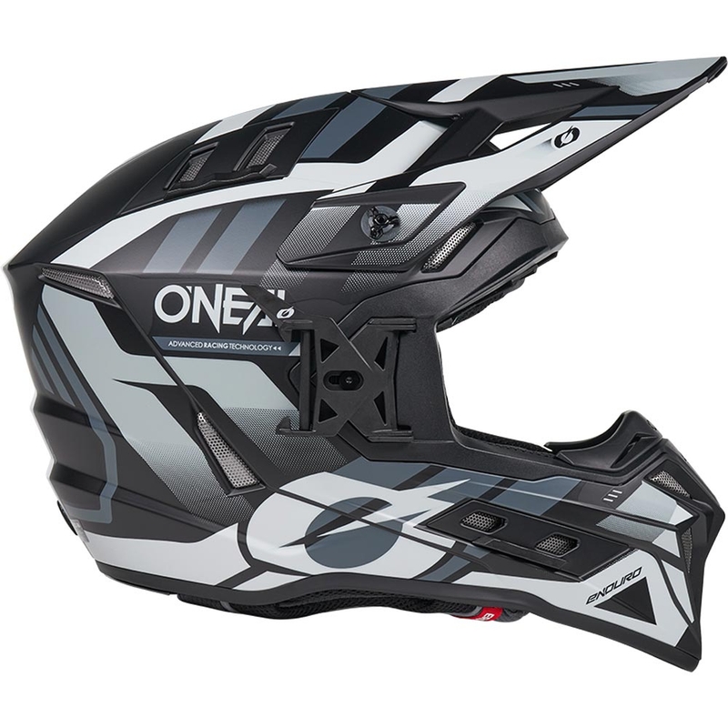 Motokrosa ķivere O´Neal EX-SRS Dust melna-pelēka