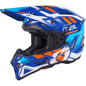 Motokrosa ķivere O´Neal EX-SRS Dust zila-oranža